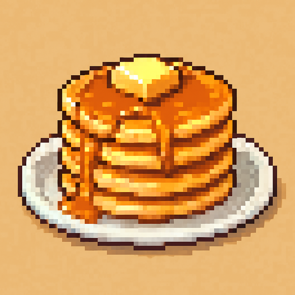 pixel art pancake